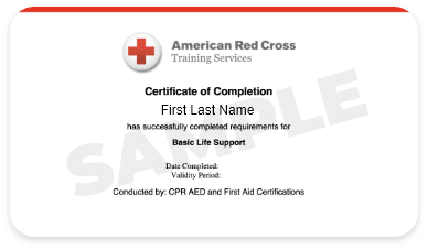 American Red Cross - CPR, AED, and First Aid Certifications